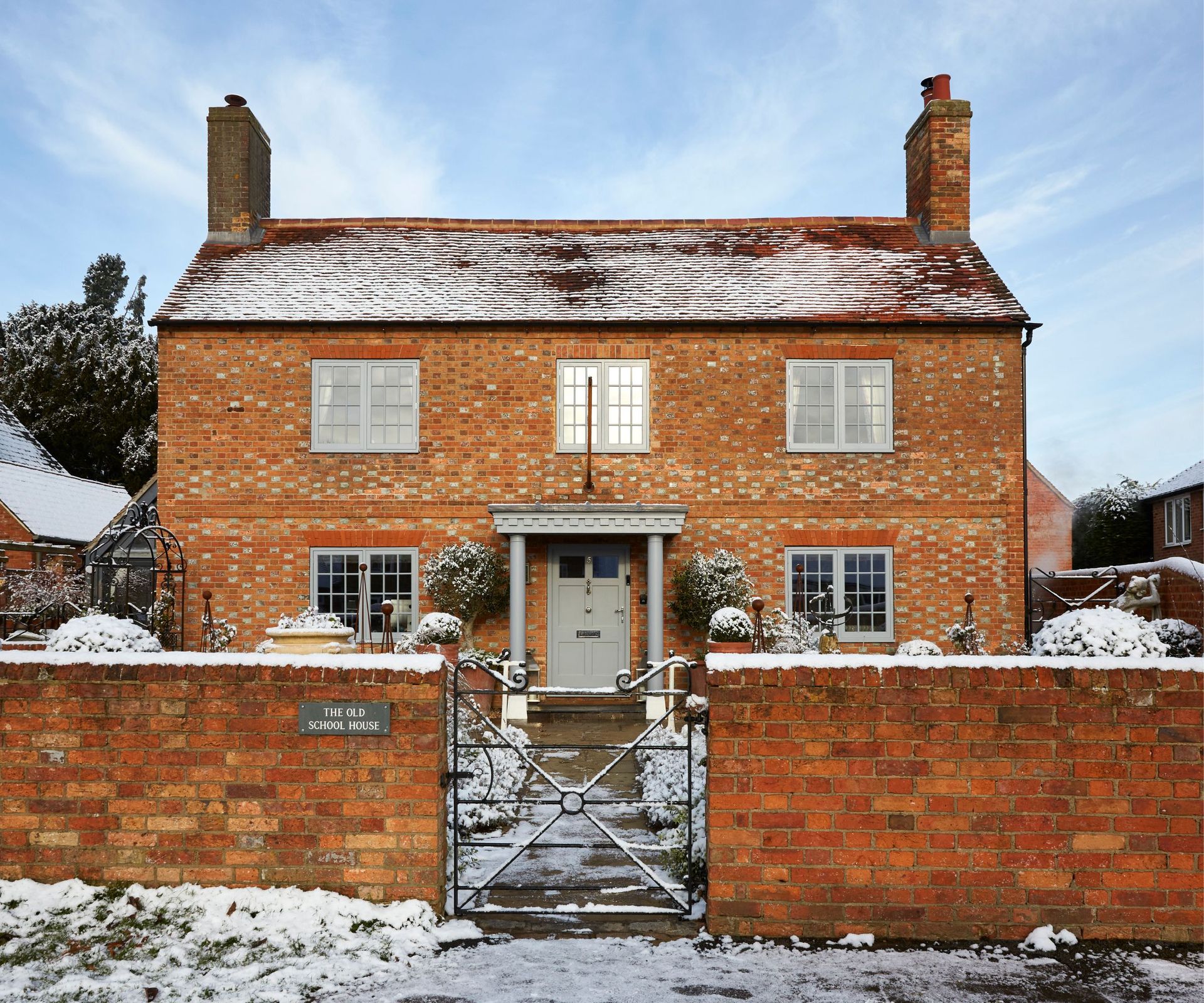 Brick House with front wall