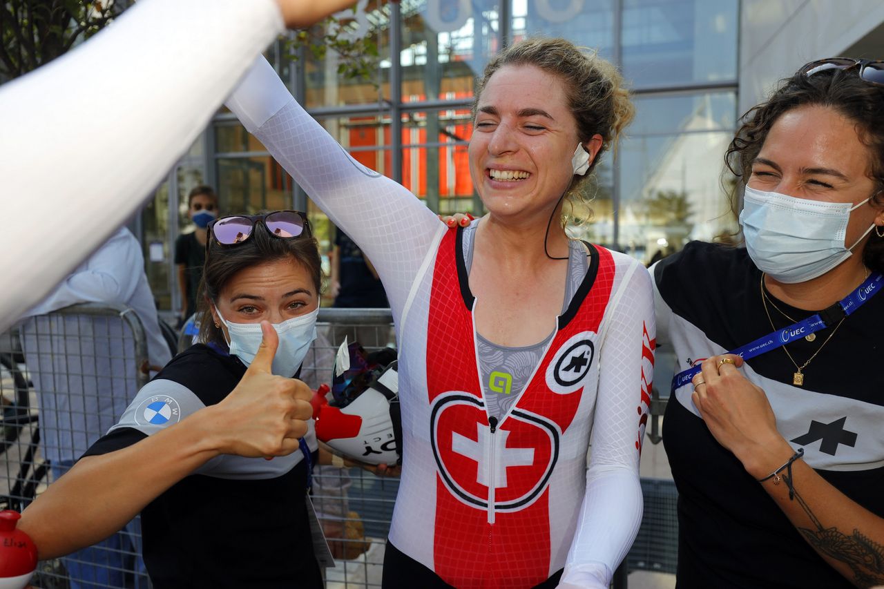 2021 UEC Road European Championships Trento Elite Womens Individual Time Trial 224 km 09092021 Marien Reusser Switzerland photo Ilario BiondiBettiniPhoto2021