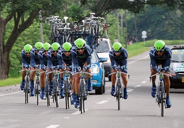 The Continental Movistar squad would stop the clock for 4th place.