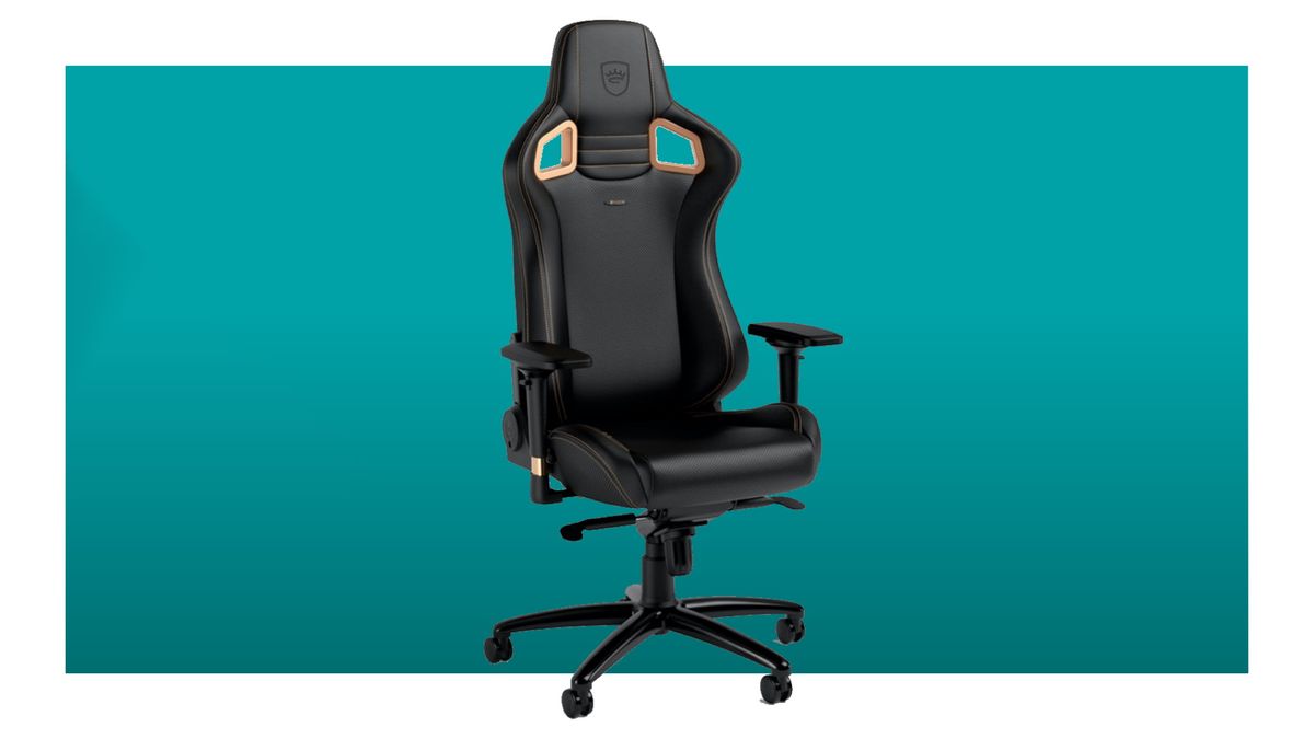 Noblechairs Epic on a green background