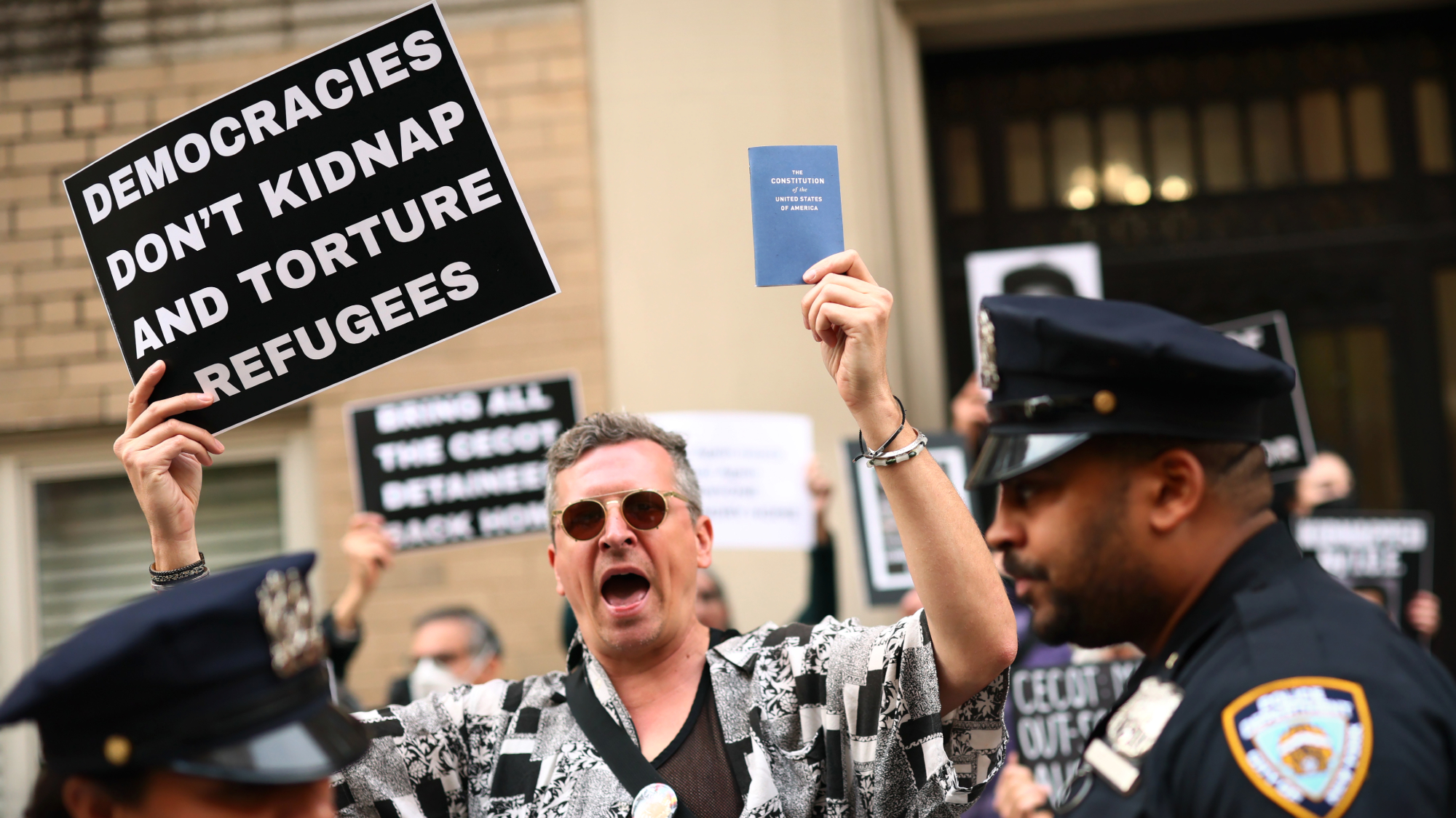 Protesters call for return of migrants sent to notorious El Salvador prison