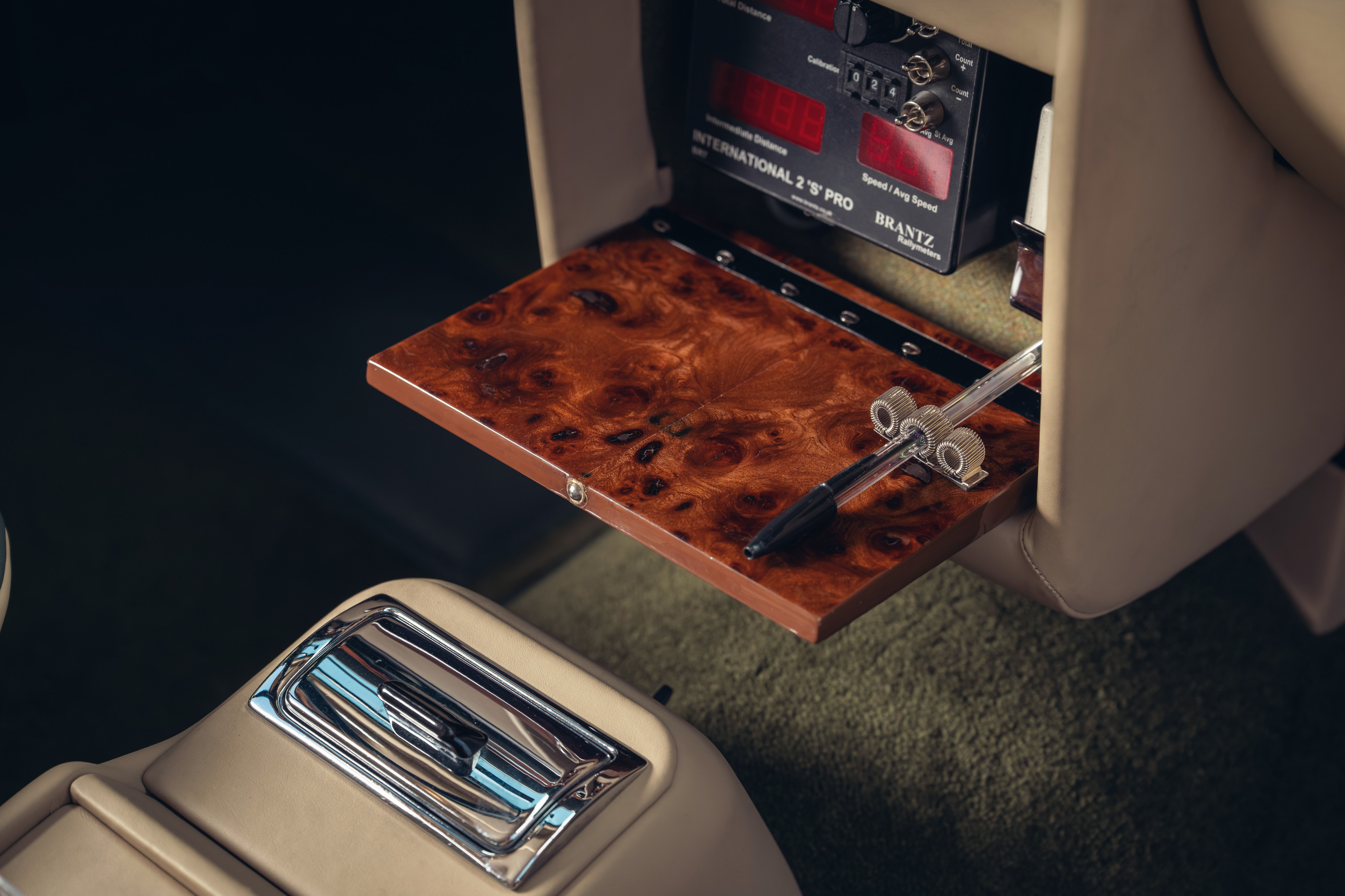 The new map pocket in the centre console