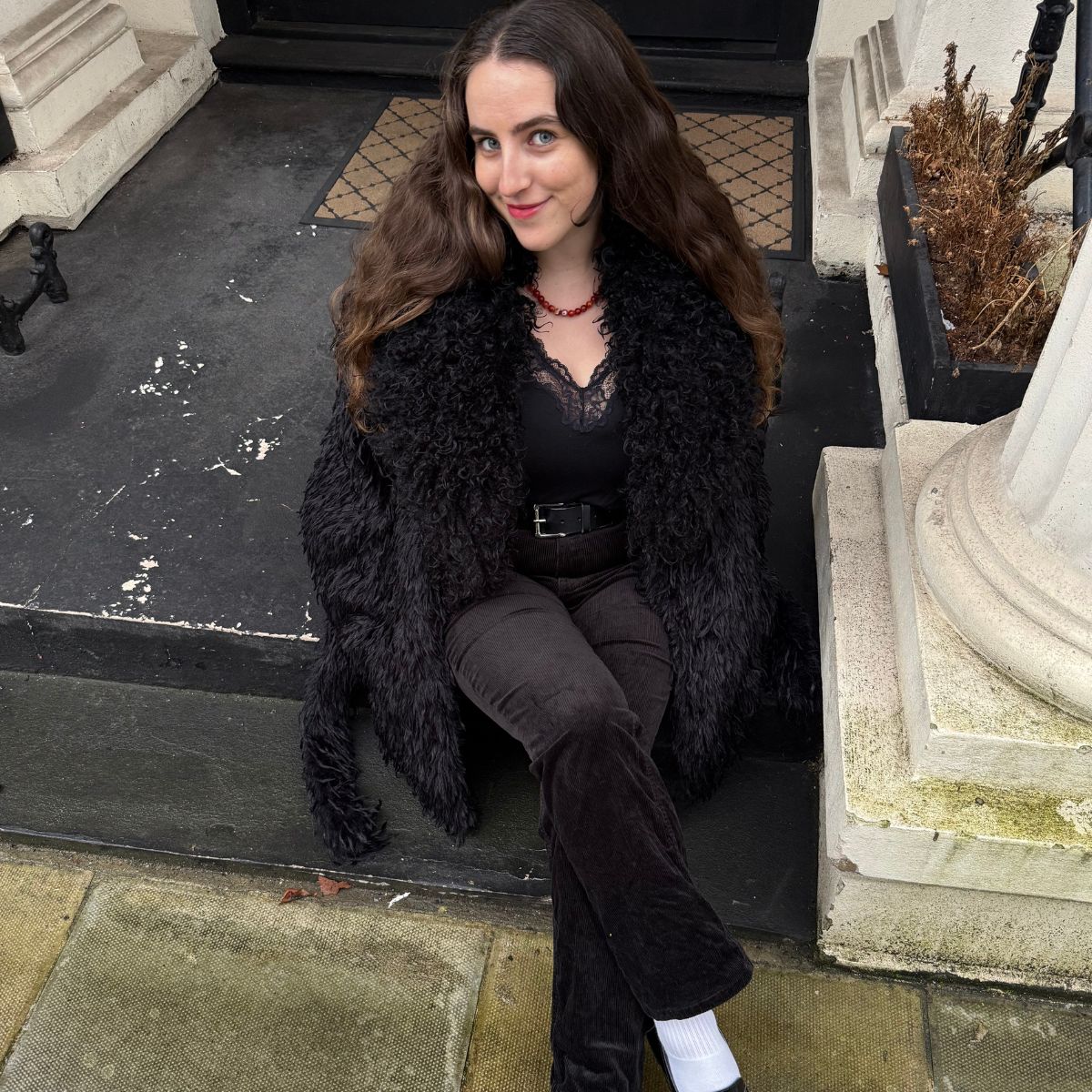 Ava wearing the M&amp;S cords