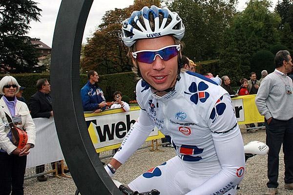 French hope Mickael Cherel (Fran&ccedil;aise des Jeux) looks happy to be in Varese for his first Giro di Lombardia