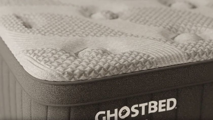 Grey contouring surface of GhostBed Luxe mattress 