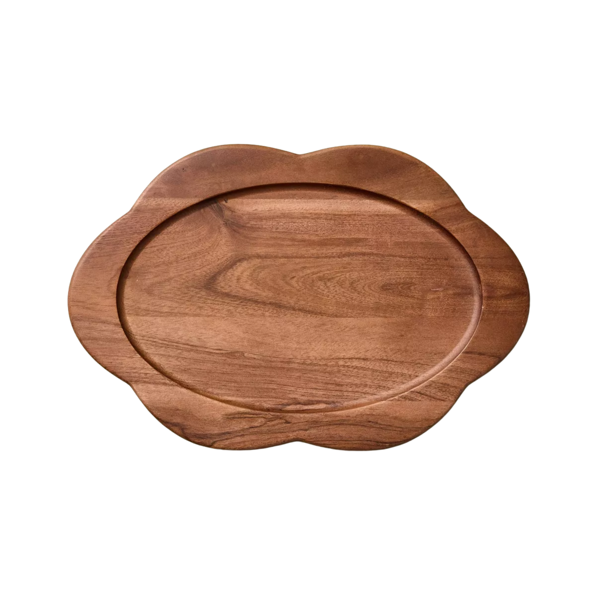 a wooden tray
