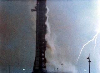 an image of lightning striking apollo 12