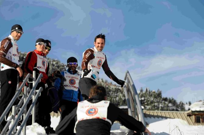 AG2R La Mondiale team building camp in Montgenevre