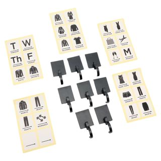 Closet Style Files 38-Piece Hook and Label Set