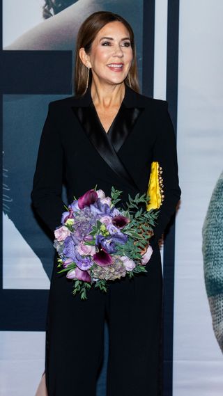 Queen Mary of Denmark arrives at the 20 Year Celebration of The Crown Prince Couple Awards at Vega on November 5, 2024