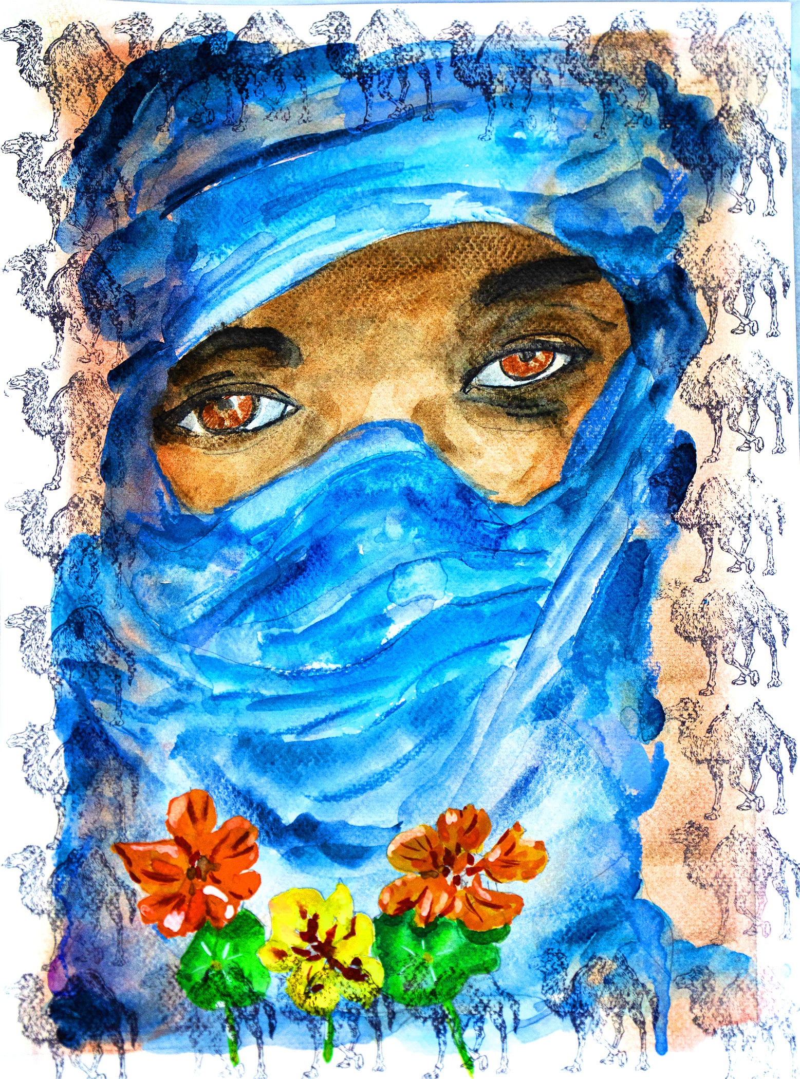 Johnny Rozsa tangier watercolour exhibition