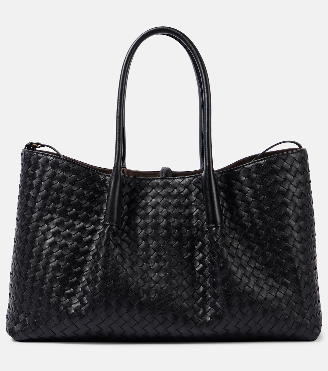 New Tote Intrecciato Large Leather Tote Bag