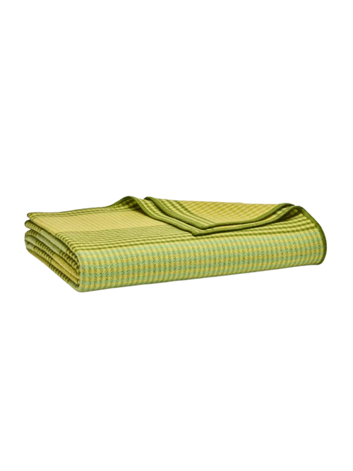 Heritage Wool Bed Blanket in Algae