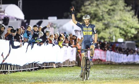 Vincent Baestaens (CX Team Deschacht-Group Hens-Maes Containers) took solo win at elite men's C1 Jingle Cross contest