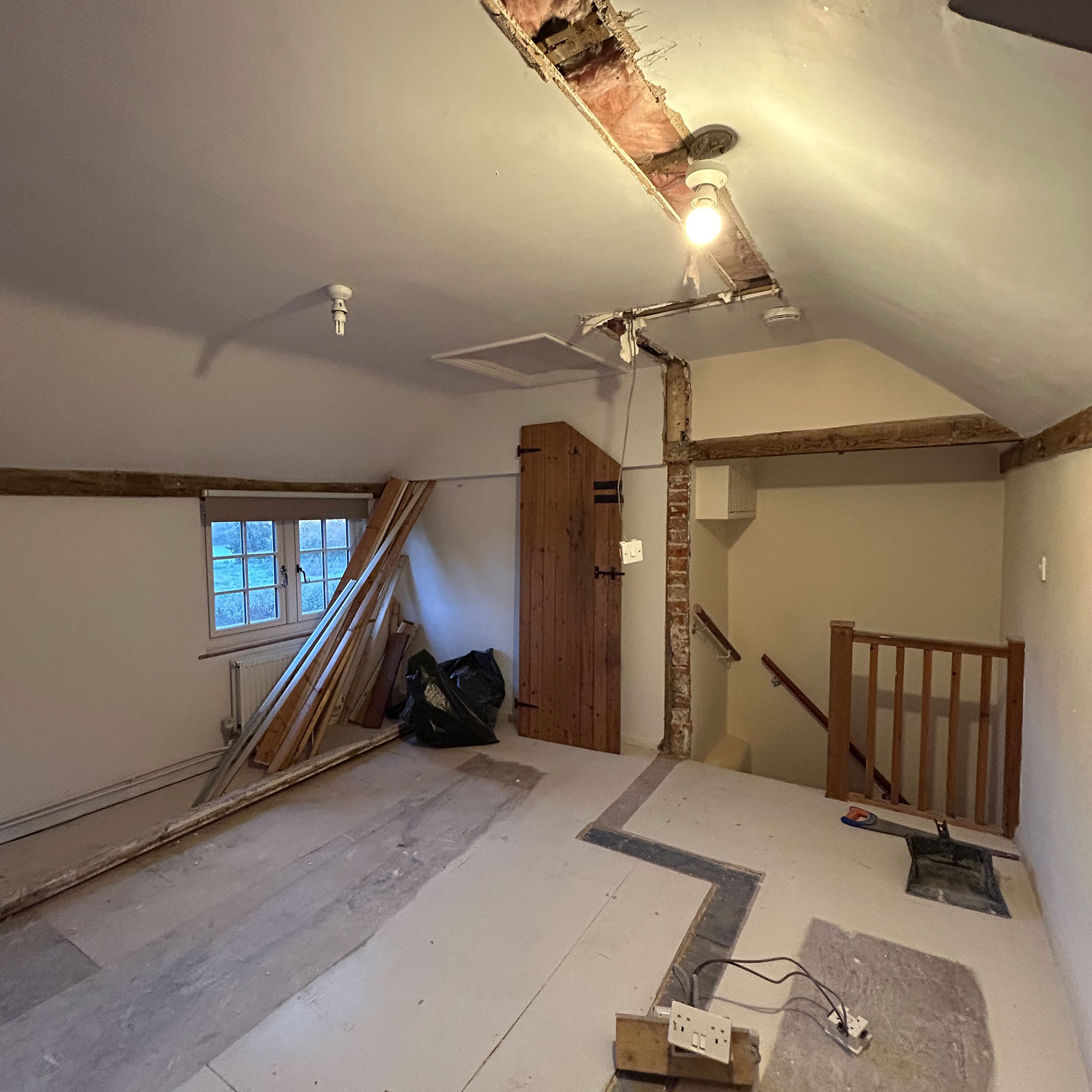 Walls coming down to reconfigure layout