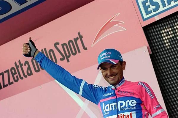 Thumbs up for Marzio Bruseghin (Lampre-Fondital), who took his second career win.