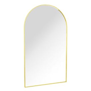 Metal Arch Free Standing Mirror