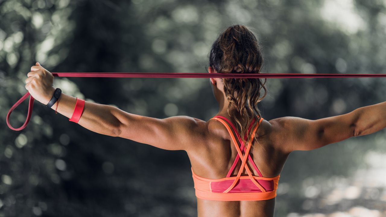 Resistance band workout