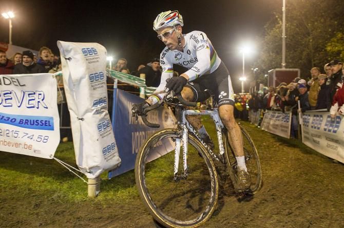 World champion Sven Nys (Crelan-KDL) put on a masterful display of 'cross talent en route to victory at Superprestige Diegem