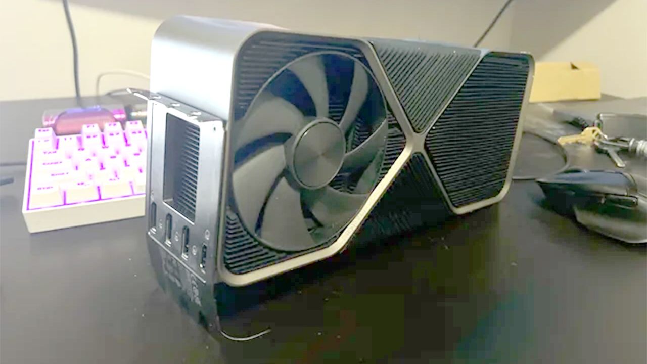 RTX 4090 Ti prototype surfaced in the trash — massive GPU has PCB