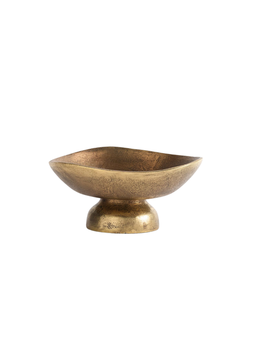 Antique Brass Footed Bowl