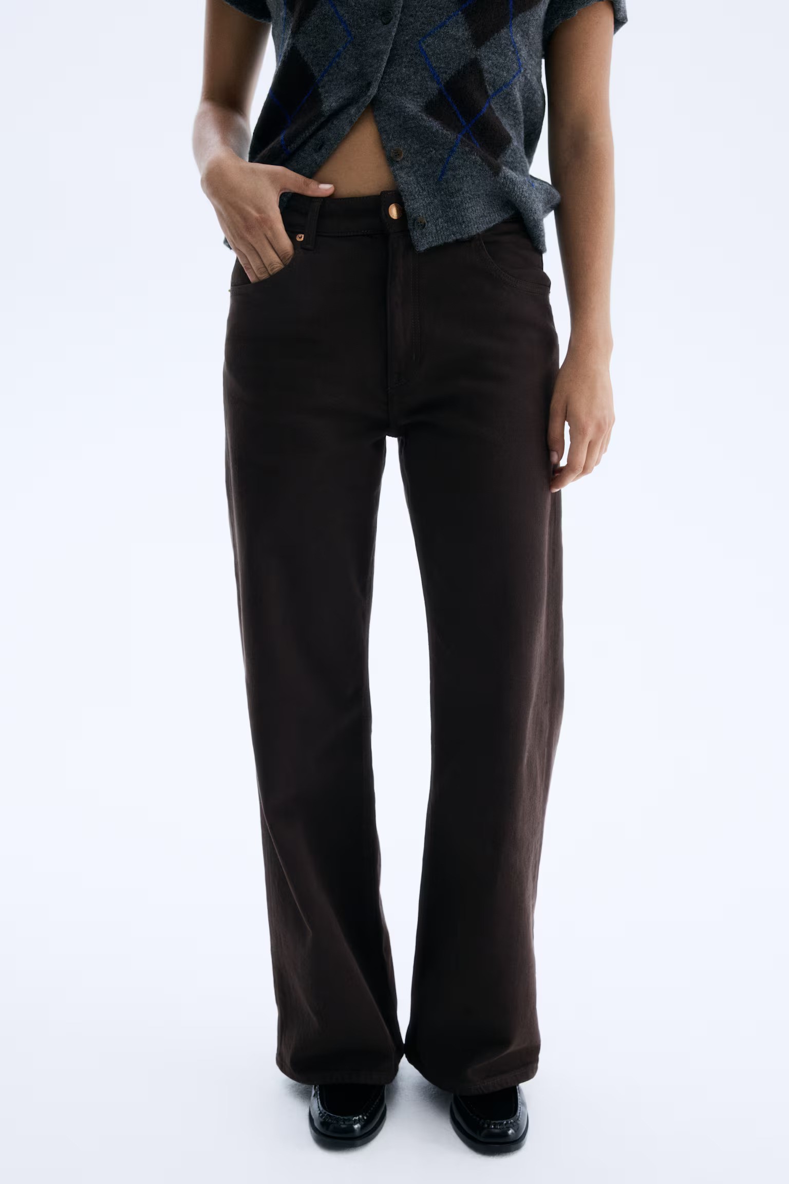 H&amp;amp;M, Wide-High Jeans