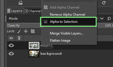 layers and filters in GIMP