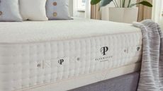 A mattress from one of the best places to buy a mattress, PlushBeds, topped with pillows.