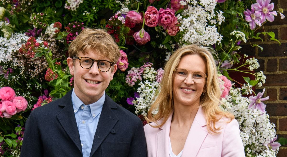 Comedian Josh Widdecombe and his wife Rose Hanson 