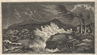 Hurricanes don’t catch us off-guard as they once did, as in the time of this 1865 woodcut.