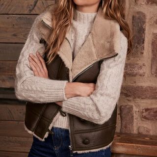 Mint Velvet Funnel Neck Gilet