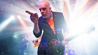 MADRID, SPAIN - MARCH 17: Canadian singer and guitarist Devin Townsend performs on stage at La Riviera on March 17, 2023 in Madrid, Spain. (Photo by Mariano Regidor/Redferns)