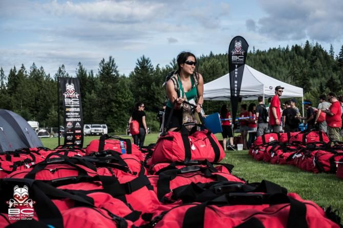 Riders live out of these racer bags all week.