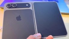 folding iPhone mock up