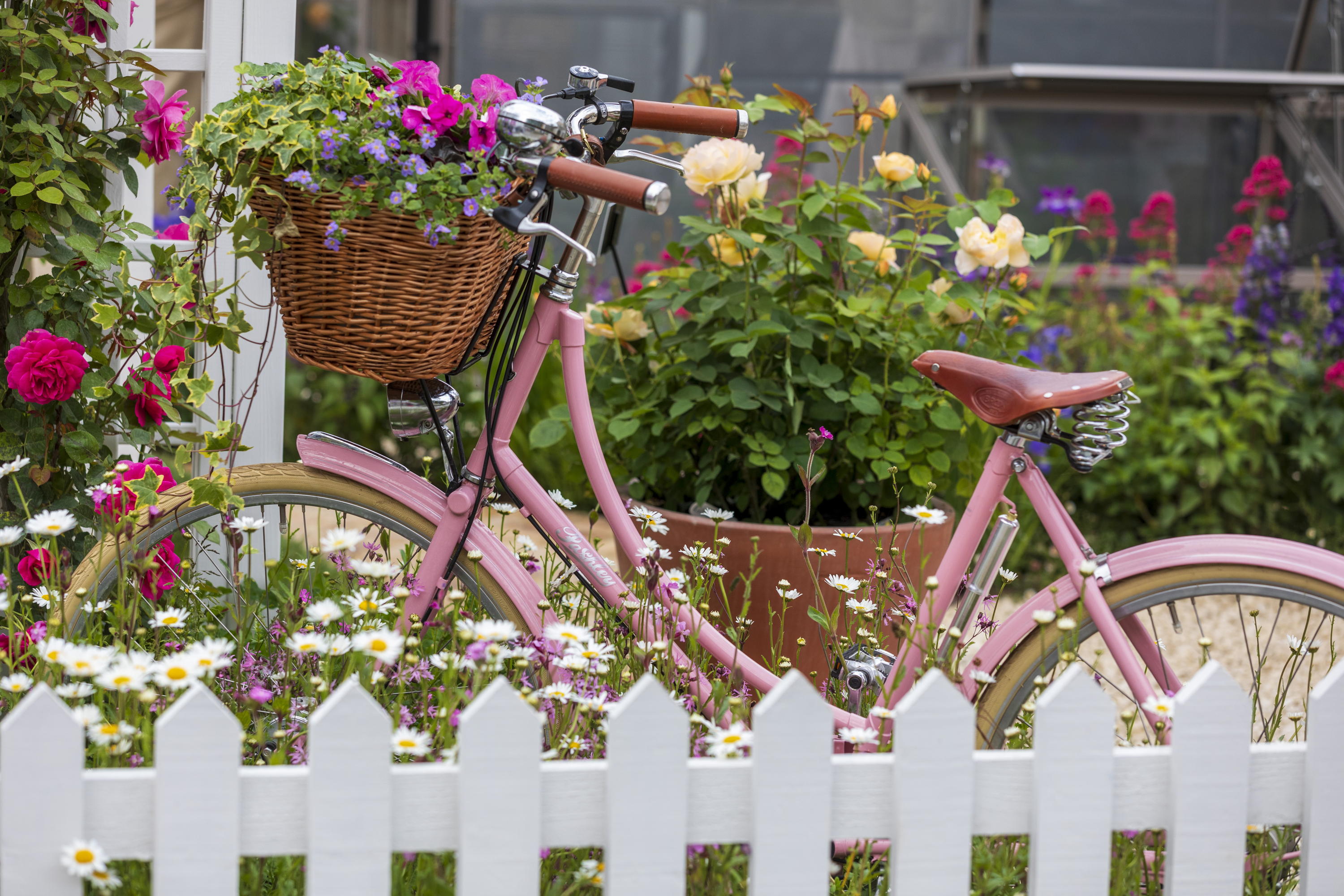 Bicycle with flowers