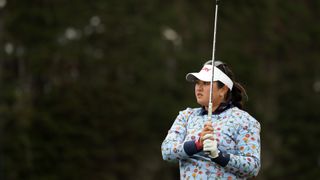 Lilia Vu competing at the 2023 US Women's Open