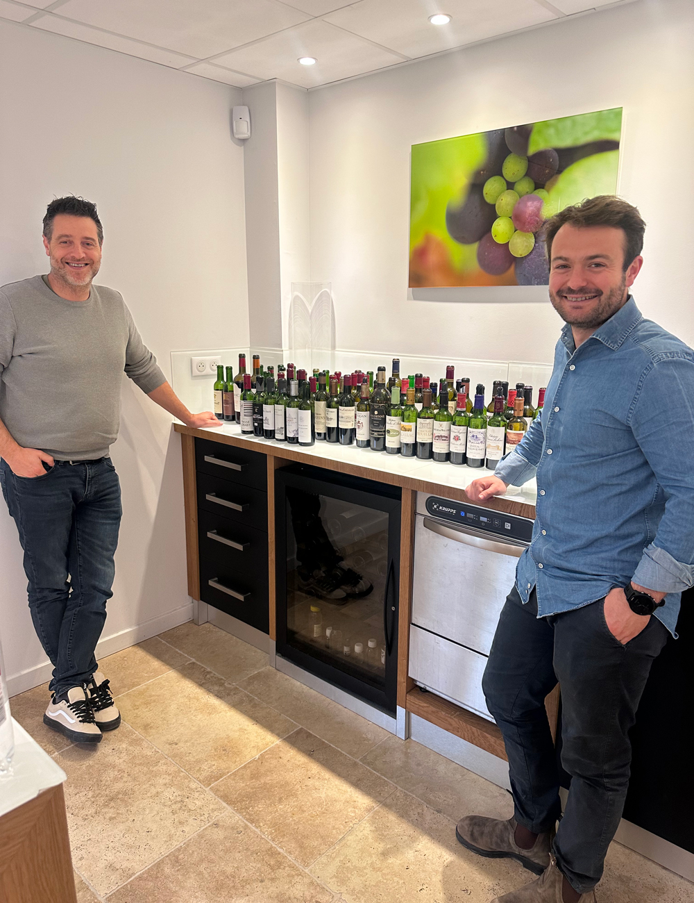 Simon Blanchard and Lo&amp;iuml;c Biais of Vignerons Consultants