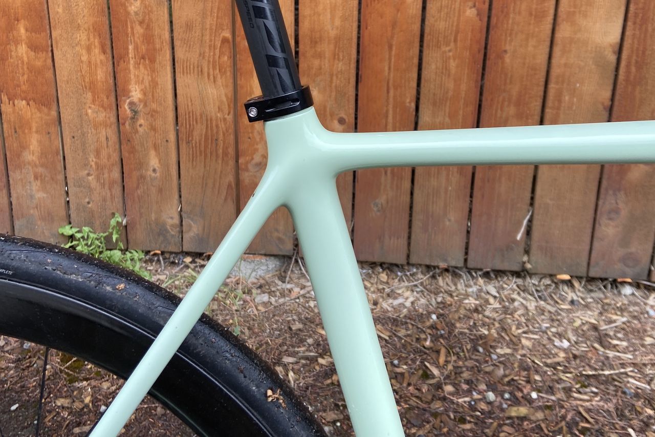 A Pursuit Pure Road bicycle in pistachio green