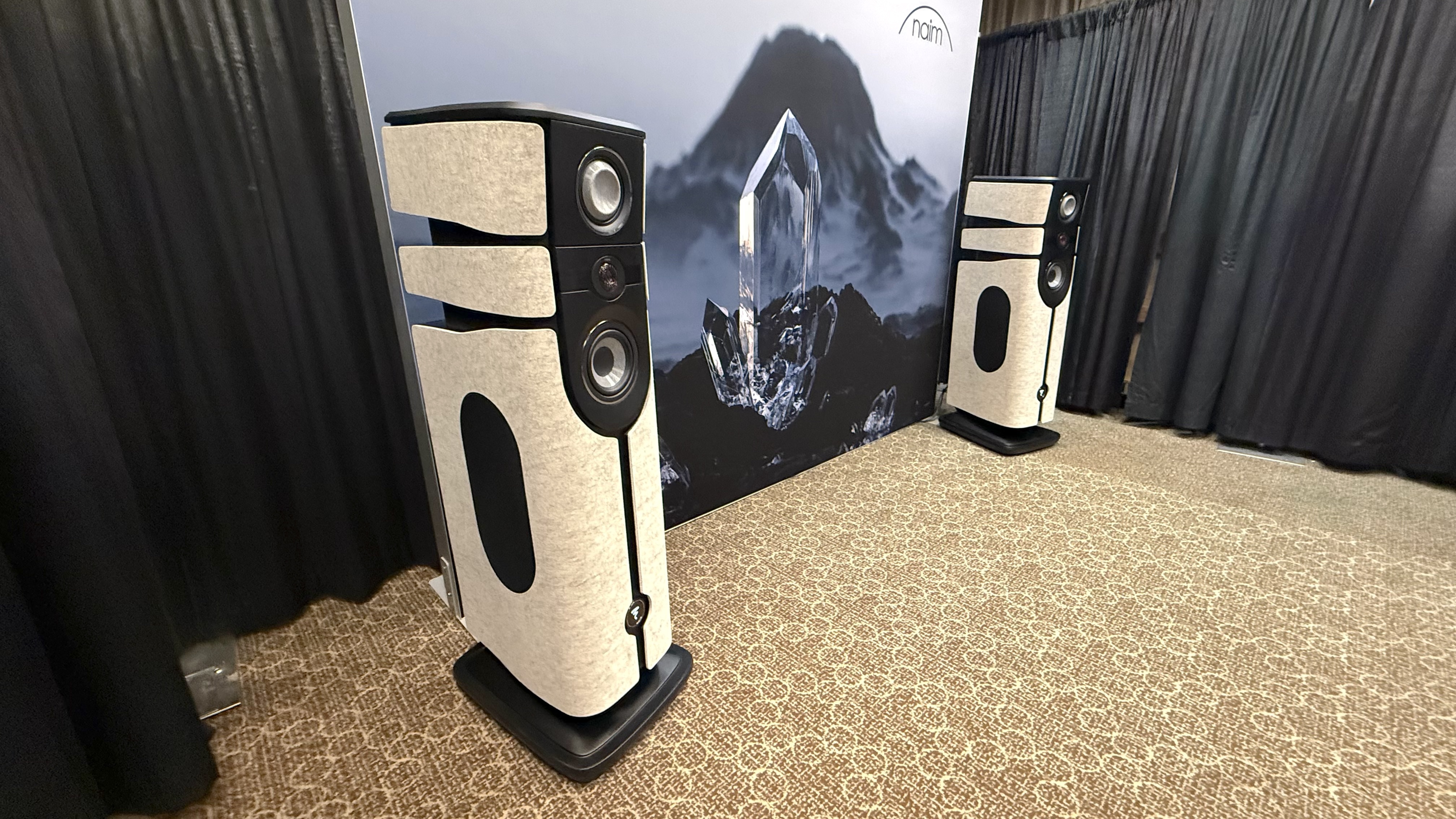 An angled view of the Focal Alta Diva Utopia