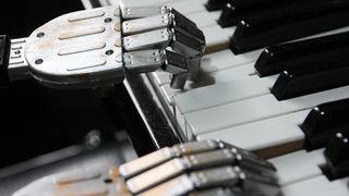 Robot playing piano