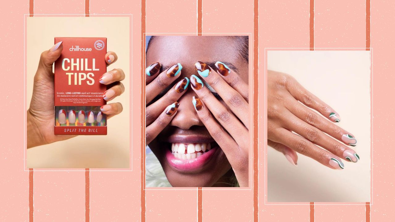 Three of the best press on nails from Chill House and Lottie London