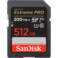 SanDisk 512GB Extreme PRO SDXC卡|