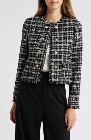 Bouclé Crop Jacket