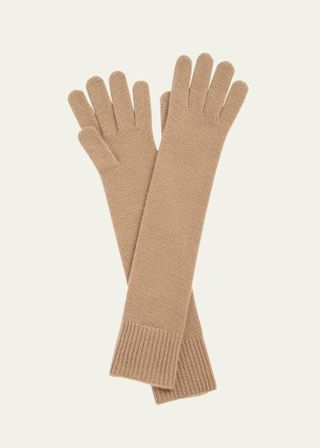 Long-Kit Cashmere-Blend Gloves