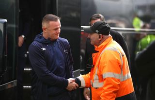 Rooney found time to make some new friends before kick-off