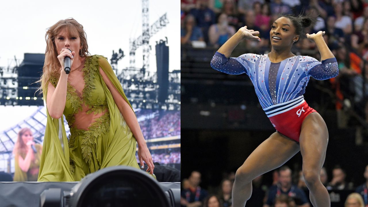 Taylor Swift and Simone Biles.