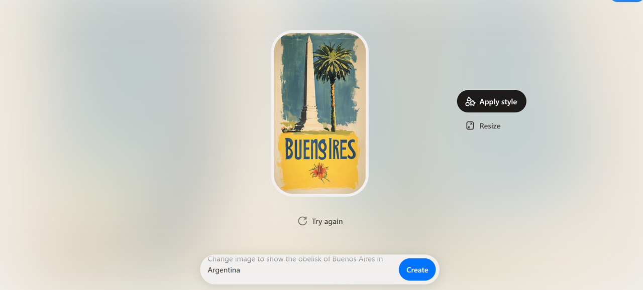 Screenshot from Playground AI image generator