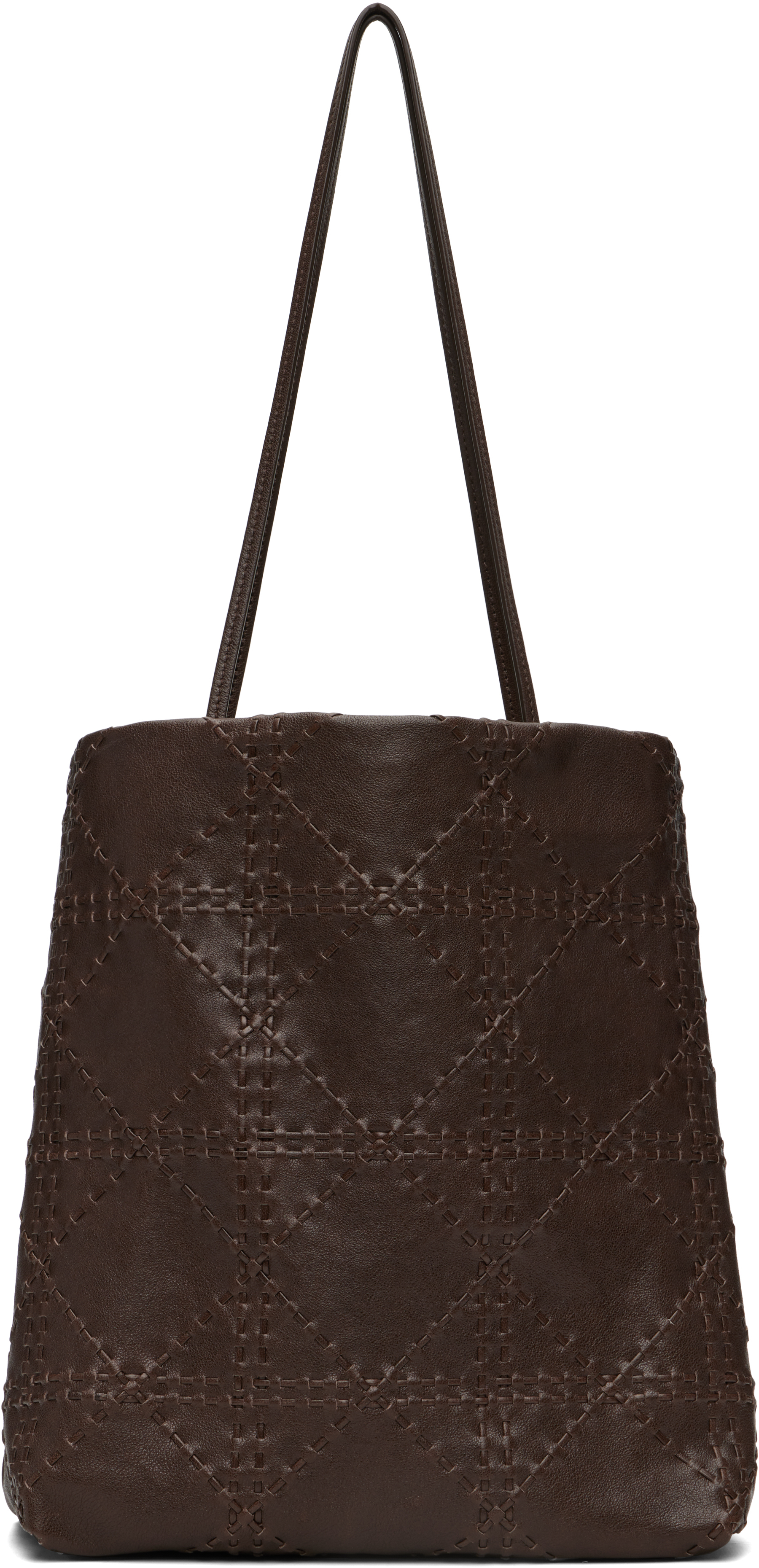 Brown Lilou Woven Bag