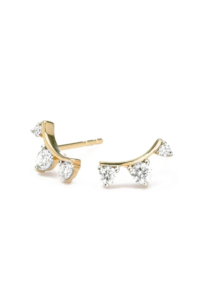 Earrings, Fashion accessory, Jewellery, Body jewelry, Diamond, Ear, Silver, Metal,