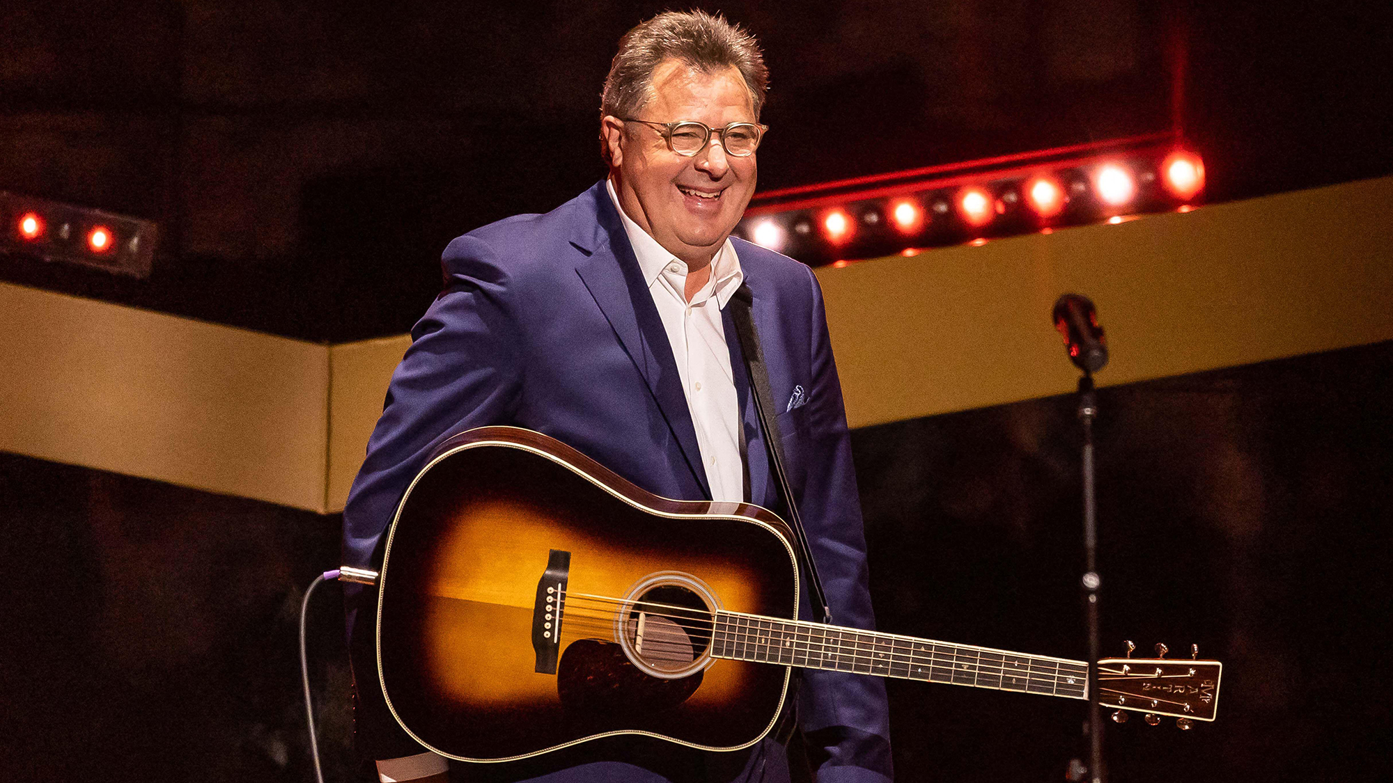 Vince Gill performs during the CMT Giants: Vince Gill at The Fisher Center for the Performing Arts on September 12, 2022 in Nashville, Tennessee.